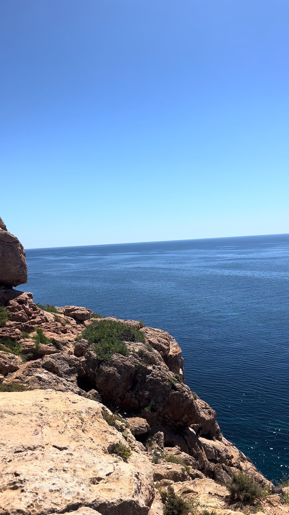 The crossing — Ibiza behind, Formentera ahead.